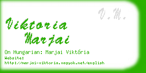 viktoria marjai business card