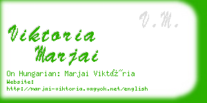 viktoria marjai business card